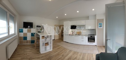 Prodej bytu 2+kk/B, zahrada 61 m2, novostavba,  Praha 9 Kyje - Fotka 1