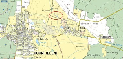 Prodej pozemku  v katastru obce Horní Jelení u Pardubic - Fotka 1